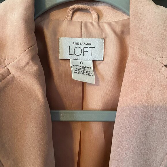 Ann Taylor Loft Suede Leather Jacket - Picture 2 of 2